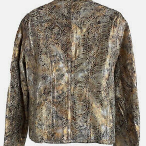 Chico's Reversible Leather Jacket  - Picture 9 of 10